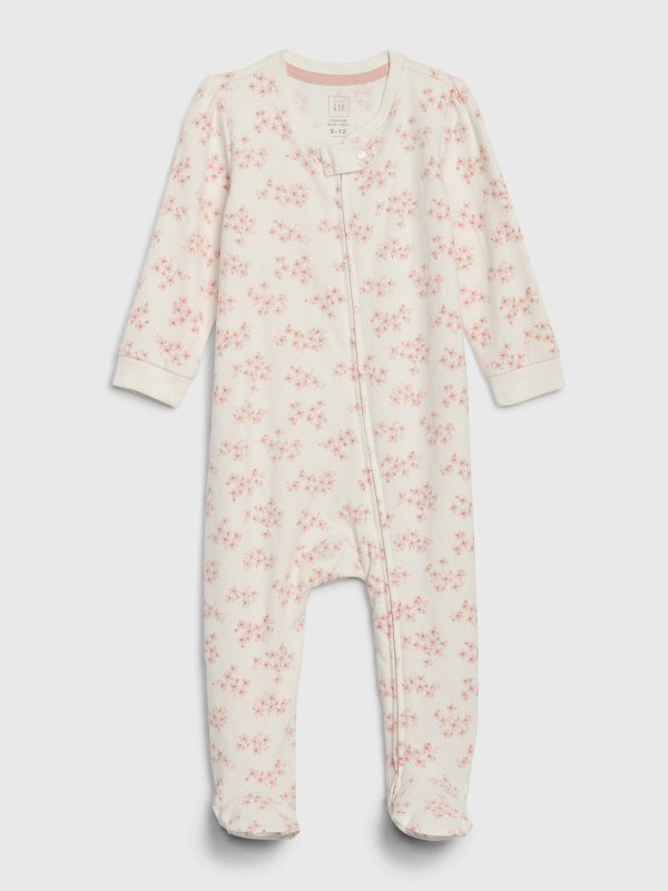 Baby Organic Cotton Footed One-Piece