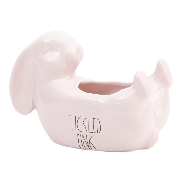 Tickled Pink Bunny Belly Planter