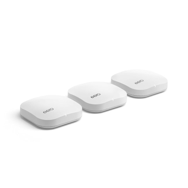 eero Pro mesh WiFi router, Basic Box Packaging, 3 pack
