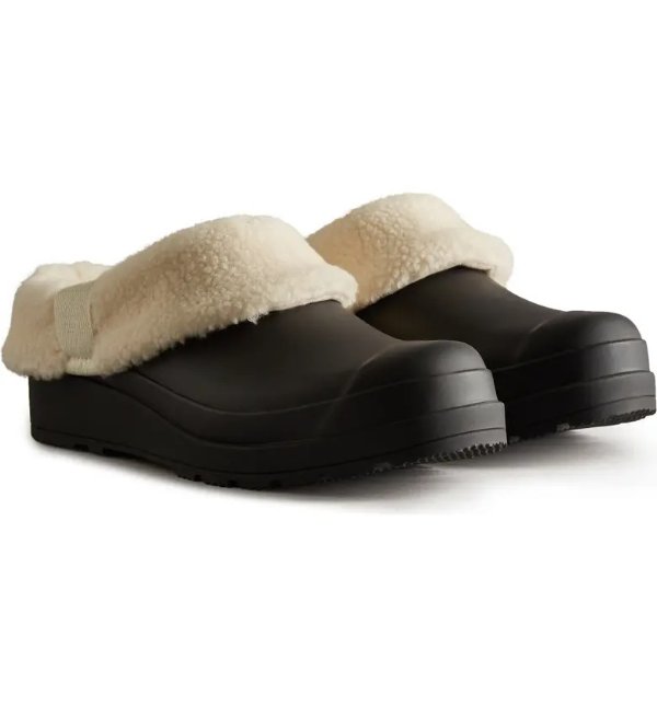 Play Faux Shearling Lined Clog