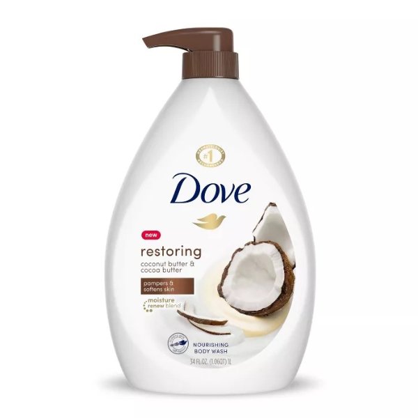 Dove Purely Pampering Coconut Butter &#38; Cocoa Butter - 34 fl oz