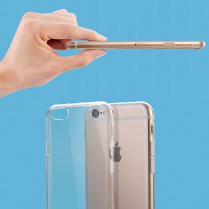 Back Again! Funlux Ultra Thin Clear Crystal Rubber TPU Soft Case Cover for iPhone 6