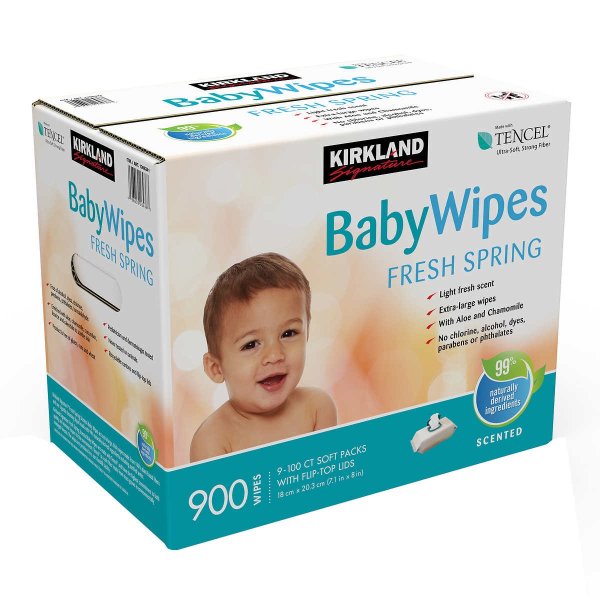 Signature Scented Baby Wipes 900-count