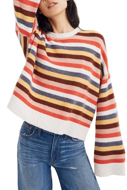 Cardiff Stripe Crewneck Sweater (Regular & Plus Size)
