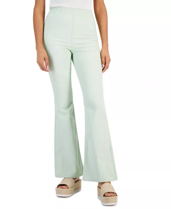 Juniors' High-Rise Pull-On Flare Pants, Created for Macy's
