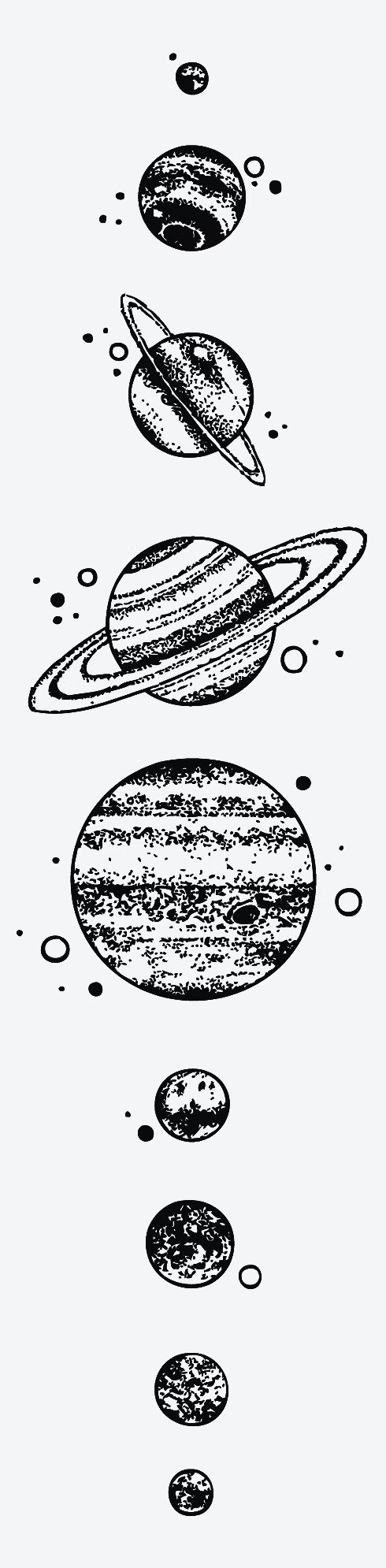 星球纹身贴纸
