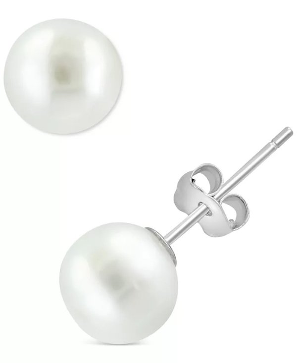EFFY® Cultured Freshwater Pearl (7mm) Stud Earrings in Sterling Silver