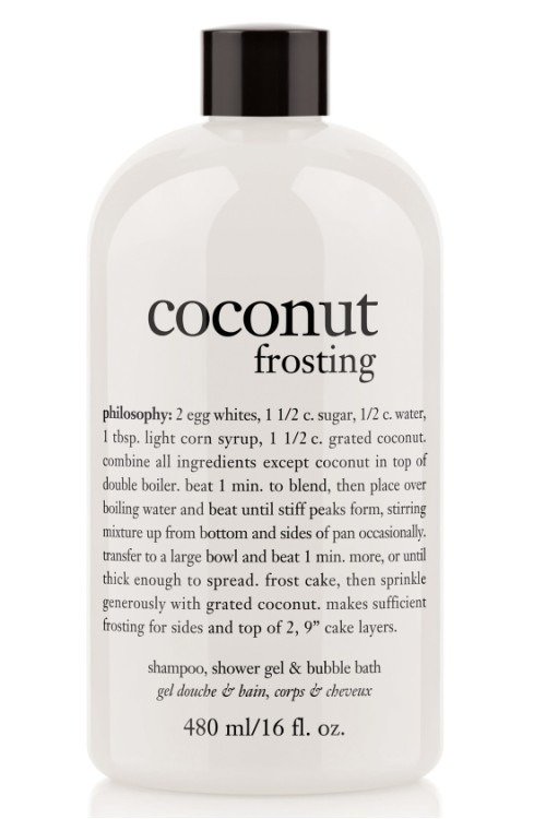 'coconut frosting' shampoo, shower gel & bubble bath