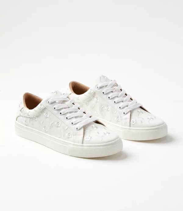 Eyelet Lace Up Sneakers | LOFT