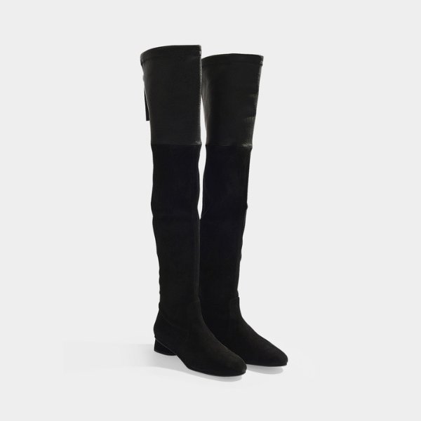 HELENA BOOTS IN BLACK SUEDE LEATHER