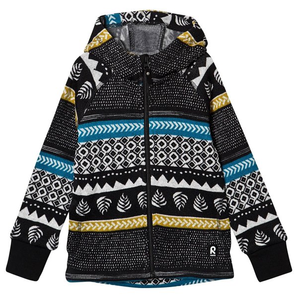 Black Patterned Fleece Sweater | AlexandAlexa