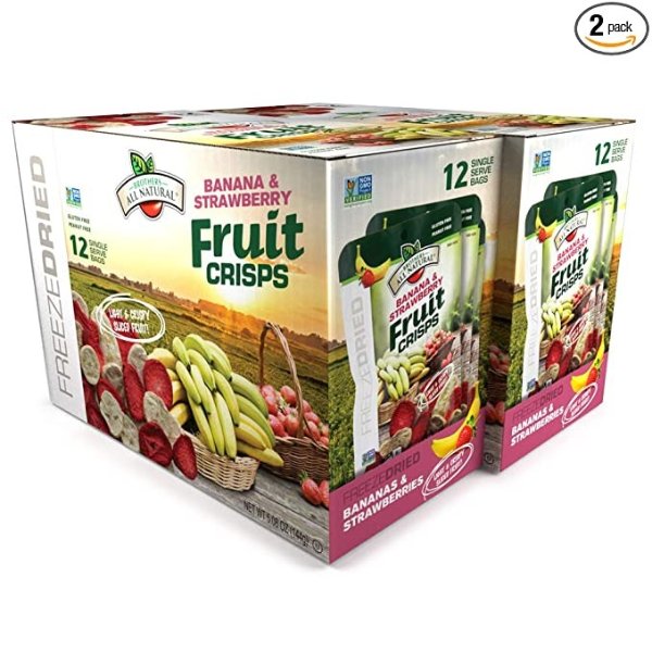 FruitCrisps,StrawberryBanana,0.42oz(Packof24)