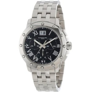 Raymond Weil Men's 4899-ST-00208 Tango Stainless Steel Black Chronograph Watch