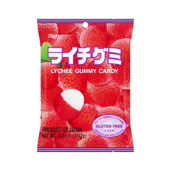 Kasugai lychee gummy candy 102g