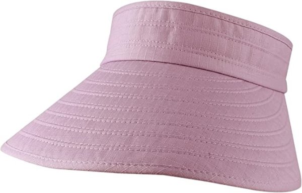 Morehats Women's Cotton Roll Up Wide Brim Sun Visor Hat
