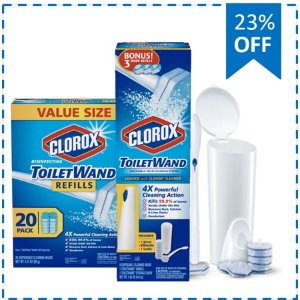 Clorox ToiletWand Bonus Starter Kit & 20ct Refills
