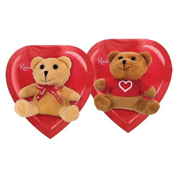 Russell Stover Red Foil Heart With Bear