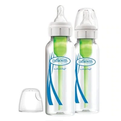 Dr. Brown's® Natural Flow® Options+ 2-pack 8 oz. Glass Baby Bottle