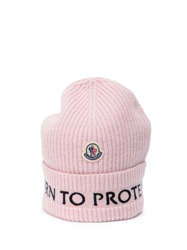 Born To Protect Intarsia Knit Beanie