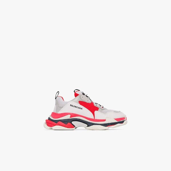 Red Triple S Sneakers