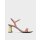 Nude Chrome Heel Leather Sandals | CHARLES & KEITH