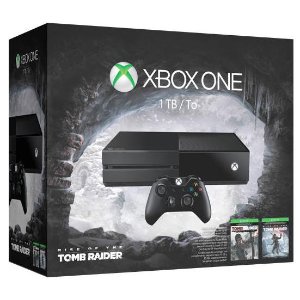 Microsoft Xbox One《古墓丽影：崛起》1TB套装 +$60礼卡+ 免费游戏