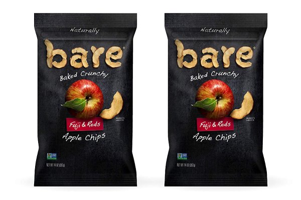 Natural Apple Chips, Fuji & Reds, Gluten Free + Baked, Family Size Bag - 14 Oz (2 Count)