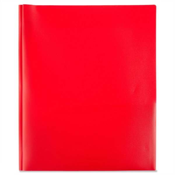 3-Prong Poly Folder, Red