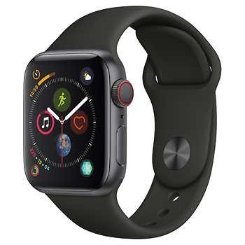 Watch Series 4 GPS + Cellular with Black Sport Band - 40mm - Space Gray