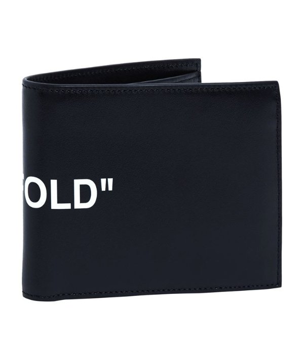 Printed Bi-Fold Leather Wallet
