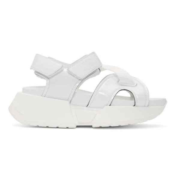 White Multi Strap Sandals