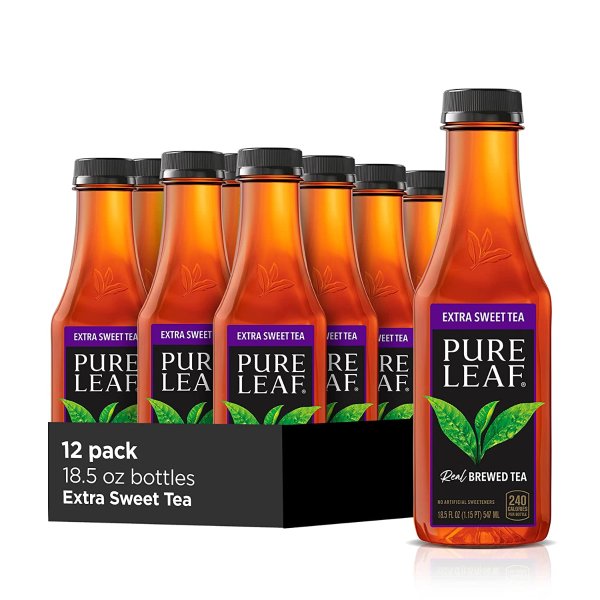 Pure Leaf 瓶装冰红茶 特甜款 18.5oz 12瓶