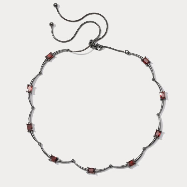 Red Zircon Necklace