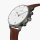 Pioneer 棕色皮革表带手表