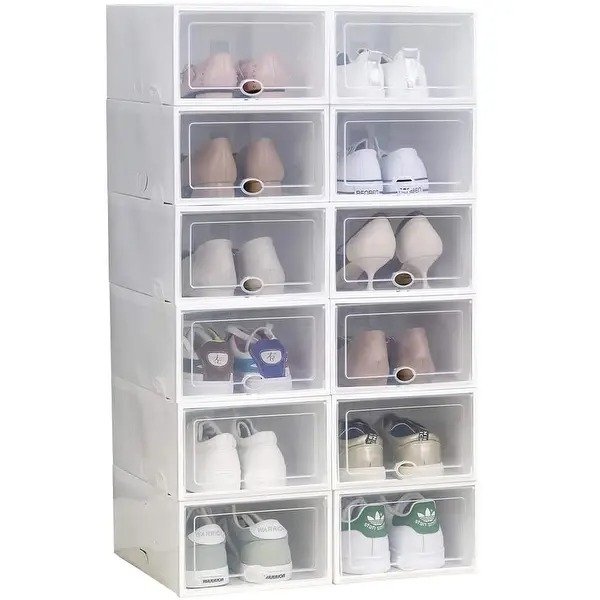 12个塑料鞋盒