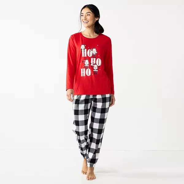 Women's Jammies For Your Families® Ho Ho Ho Santa Pajama Set