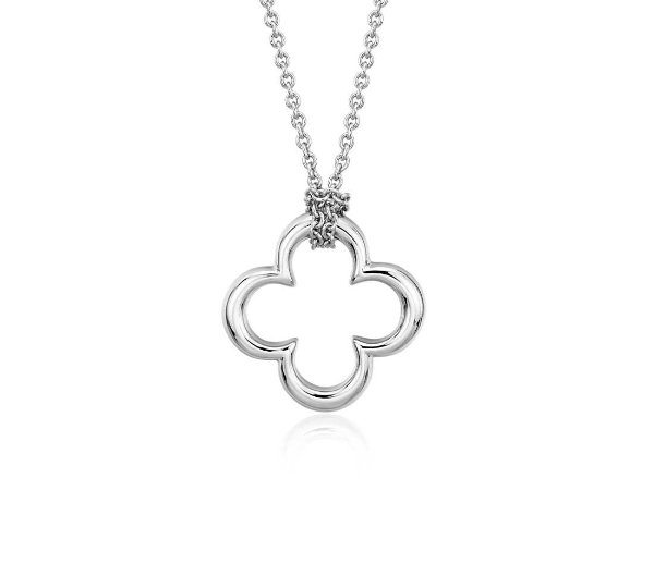 Open Clover Pendant in Sterling Silver | Blue Nile
