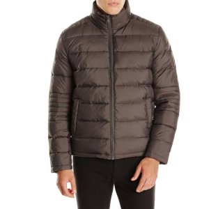 Kenneth Cole New York Men's Puffer Down Jacket with Elbow Stitch