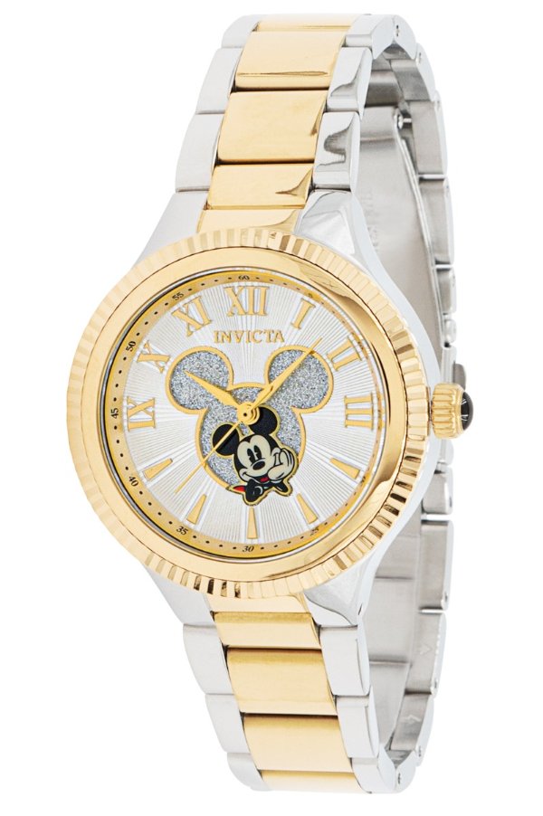 Disney Limited Edition Mickey Mouse Women's Watch - 36mm, Steel, Gold (38672)