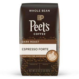 白菜价：Peet's Coffee Espresso Forte 特调深焙咖啡豆32oz