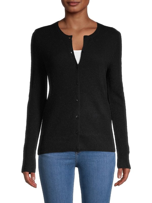 Cashmere Buttoned Cardigan