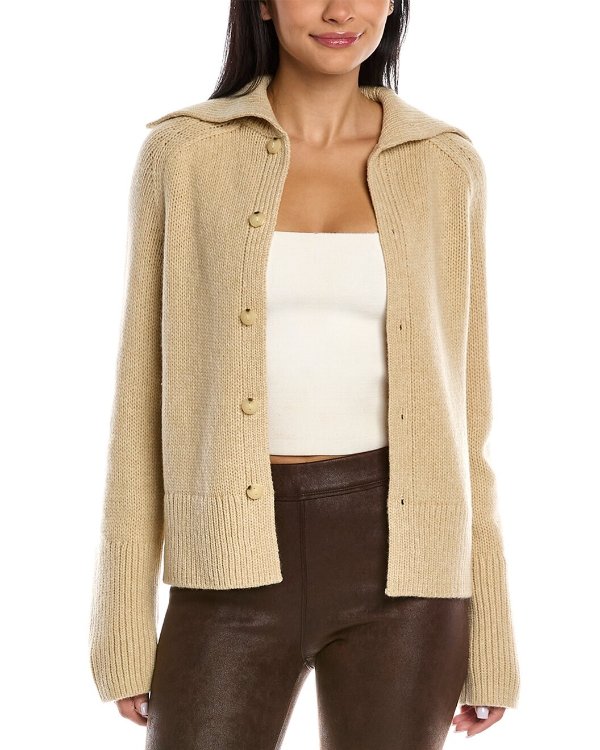 V-Neck Pullover Wool-Blend Sweater