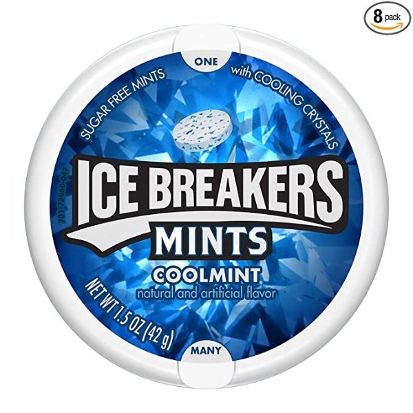 Sugar Free Mints, Coolmint, 1.5 Ounce (Pack of 8)