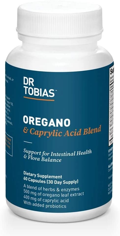 Oregano & Caprylic Acid Blend - with Probiotics - Supports Flora Balance (60 Capsules)