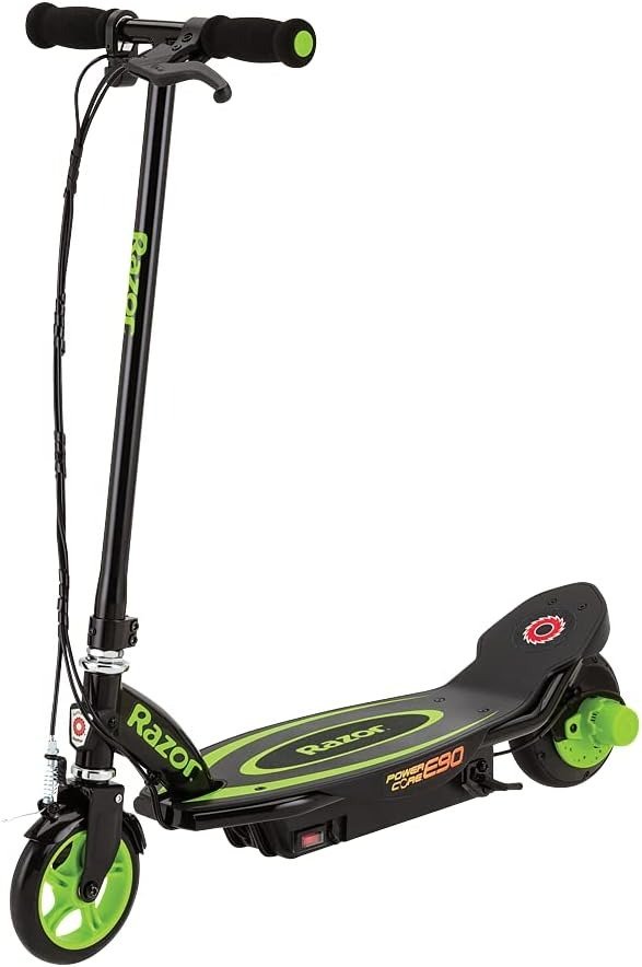 Power Core E90 Electric Scooter for Kids Ages 8+ - 98w Hub Motor, Up to 10 mph and 65 min Ride Time, for Riders up to 120 lbs