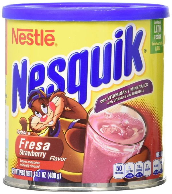 Nesquick Strawberry Flavored Powder 14.1oz