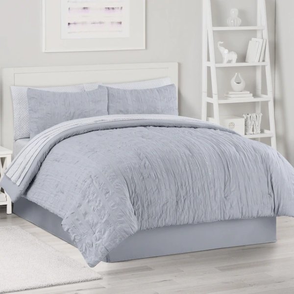 ® Crinkle Comforter Set with Sheets