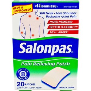 Salonpas Pain Relieving Patch, Large, 20 Ct