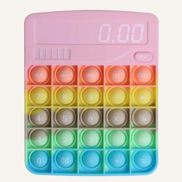 1pc Calculator Design Push Pop Bubble