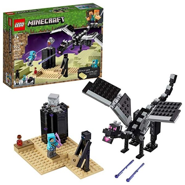 Minecraft The End Battle 21151 Building Kit , New 2019 (222 Piece)